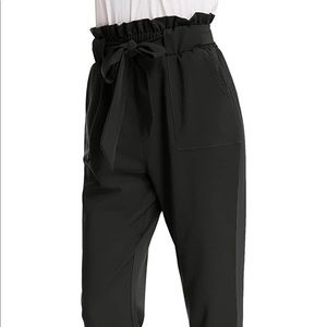COPY - Grace Karin Cropped Paper Bag Waist Pants